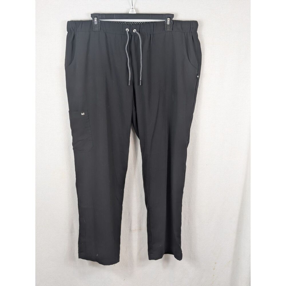 Koi Next Gen Everyday Hero Cargo Scrub Pants Black Women's Size XL Petite